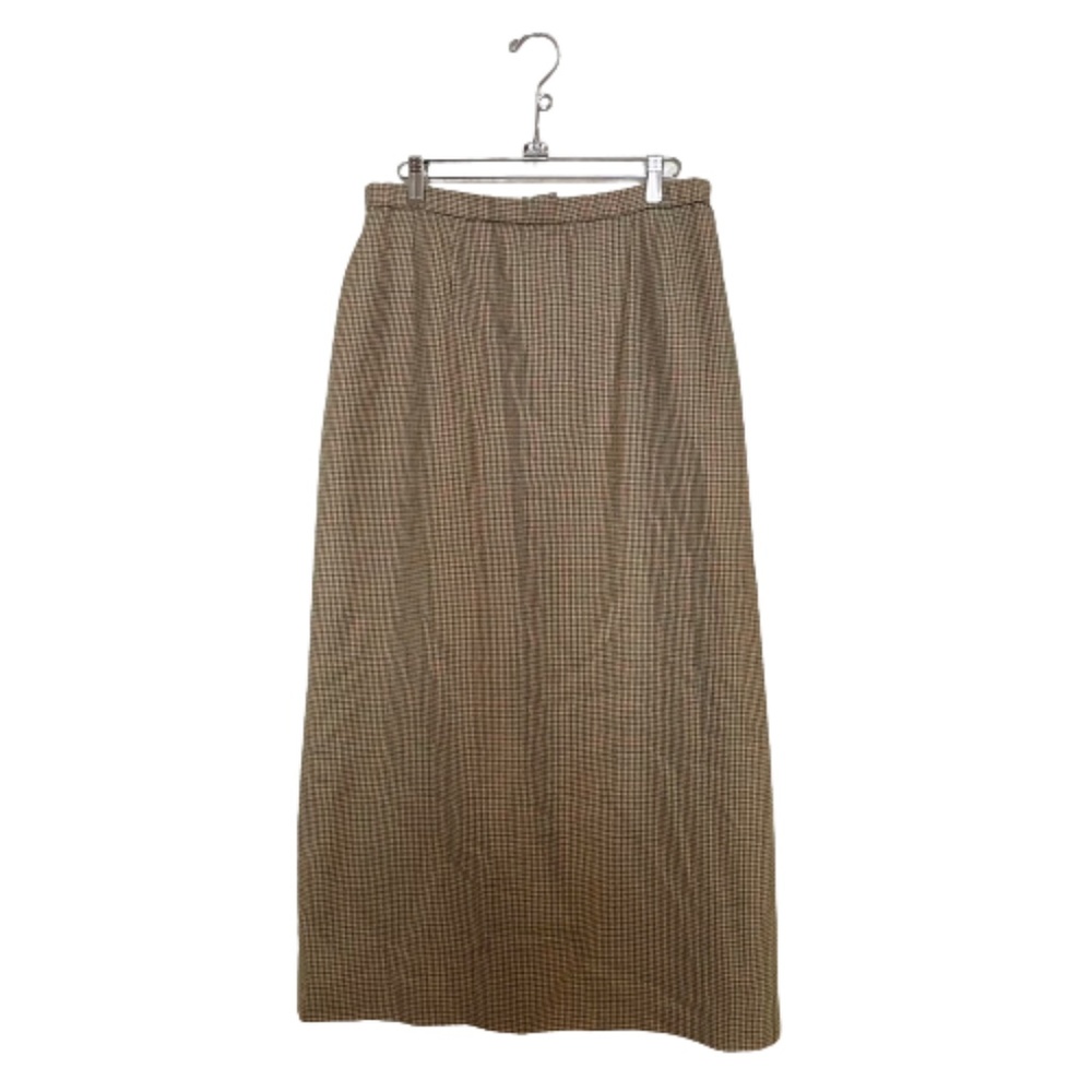 Vtg Houndstooth Pendleton Wool Skirt - 31 inch Waist